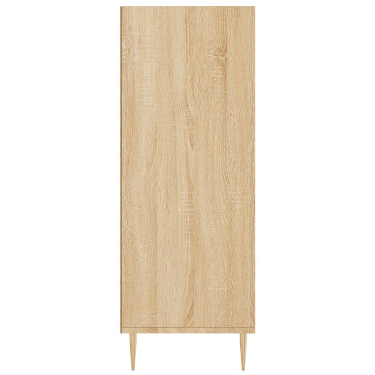 Boekenkast 69,5x32,5x90 cm bewerkt hout sonoma eikenkleurig