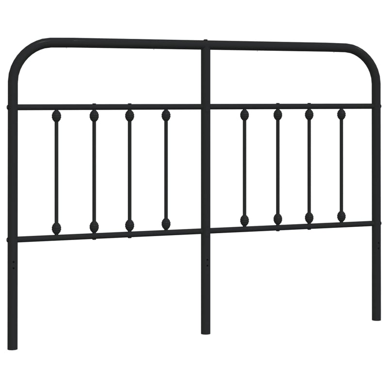 Hoofdbord metaal zwart 150 cm