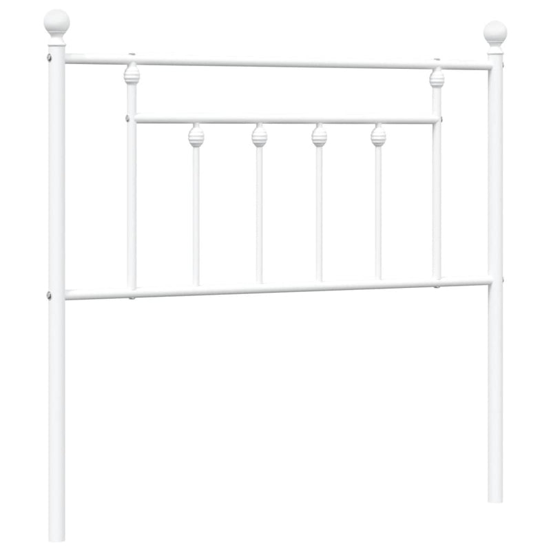 Hoofdbord 90 cm metaal wit