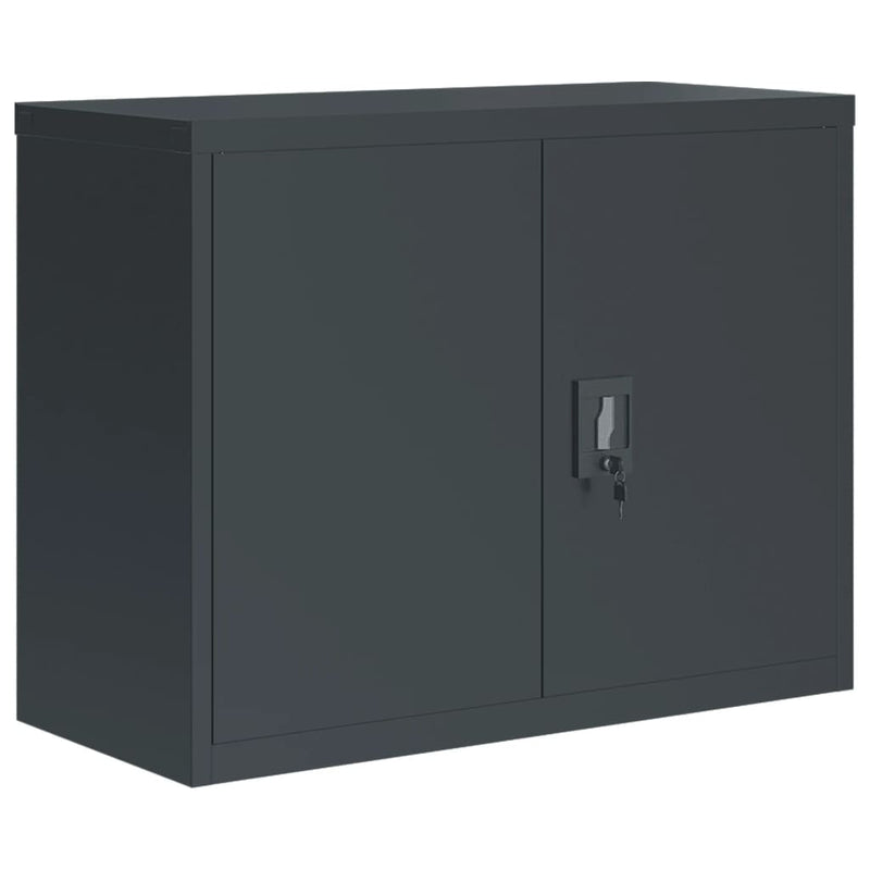 Archiefkast 90x40x70 cm staal antracietkleurig
