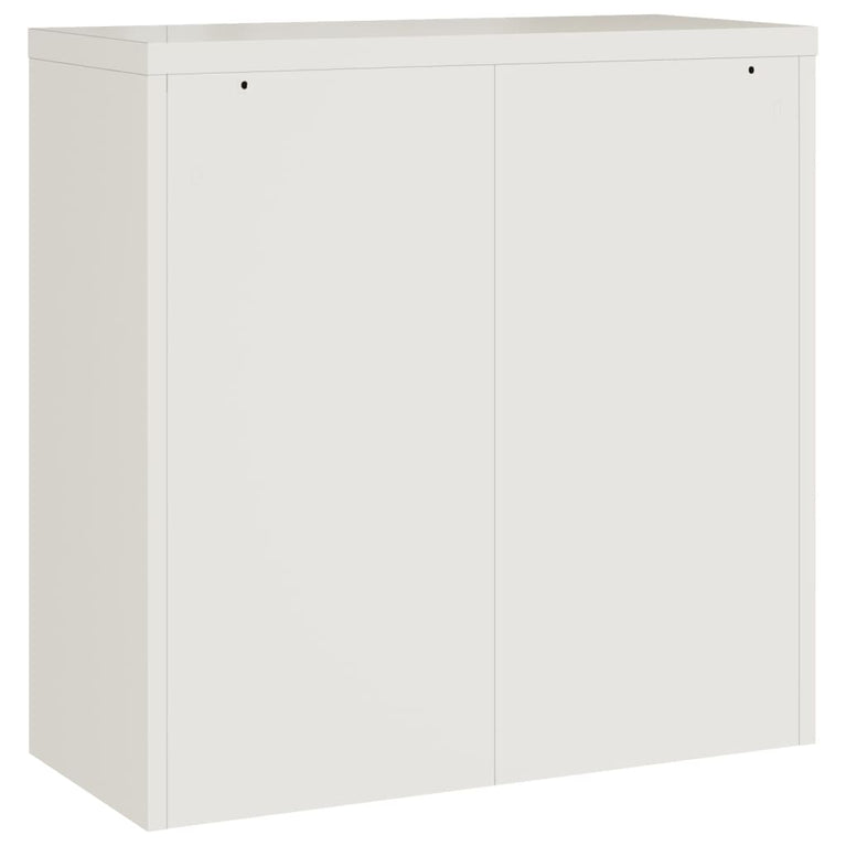 Archiefkast 90x40x90 cm staal wit