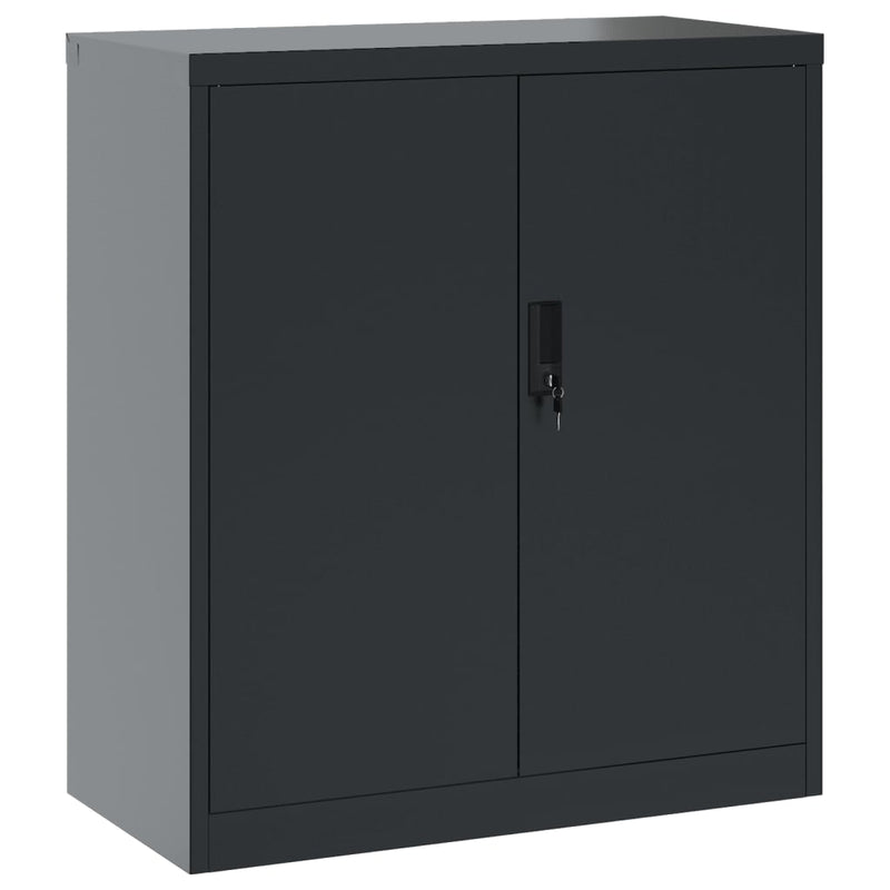Archiefkast 79x40x90 cm staal antracietkleurig
