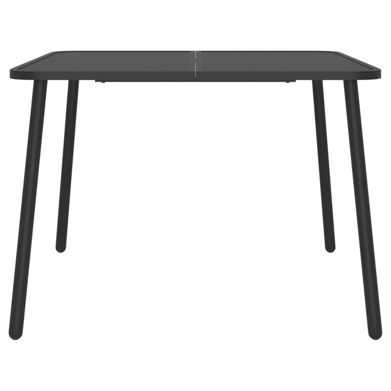 7-delige Tuinset staal antracietkleurig