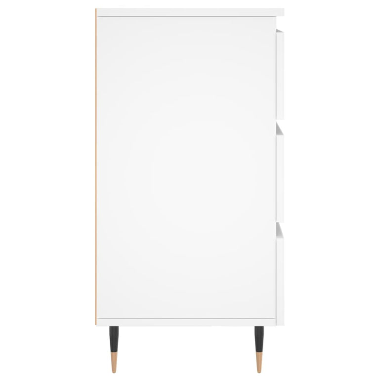 Nachtkastjes 2 st 40x35x69 cm bewerkt hout wit