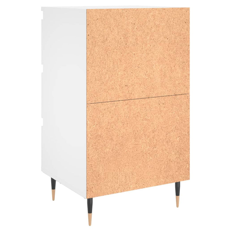 Nachtkastjes 2 st 40x35x69 cm bewerkt hout wit