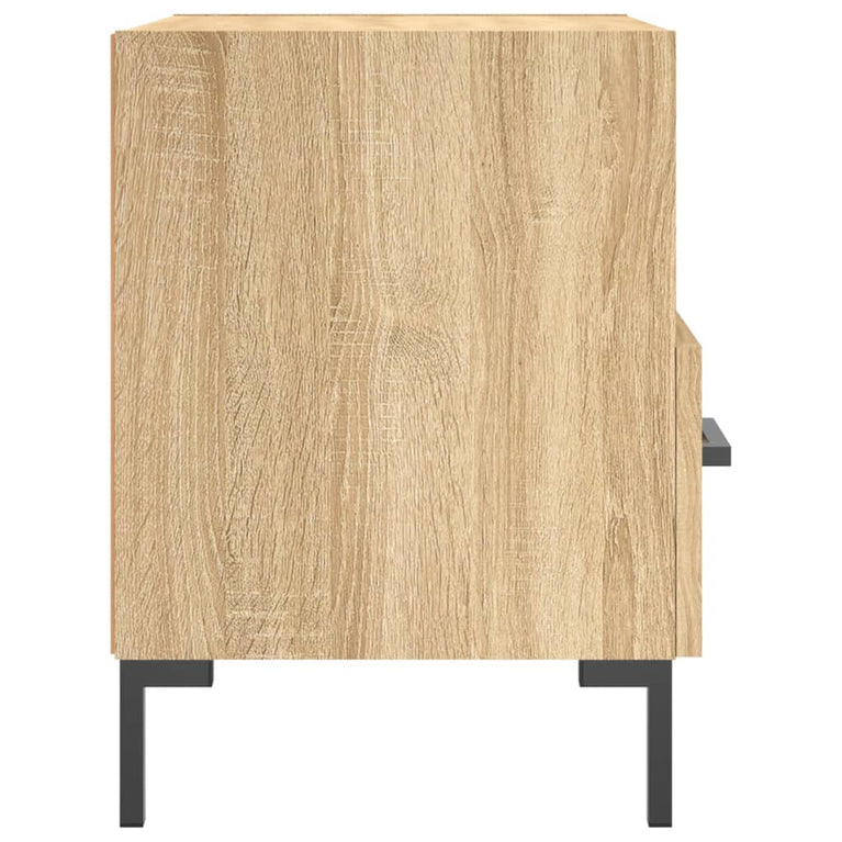 Nachtkastje 40x35x47,5 cm bewerkt hout sonoma eikenkleurig