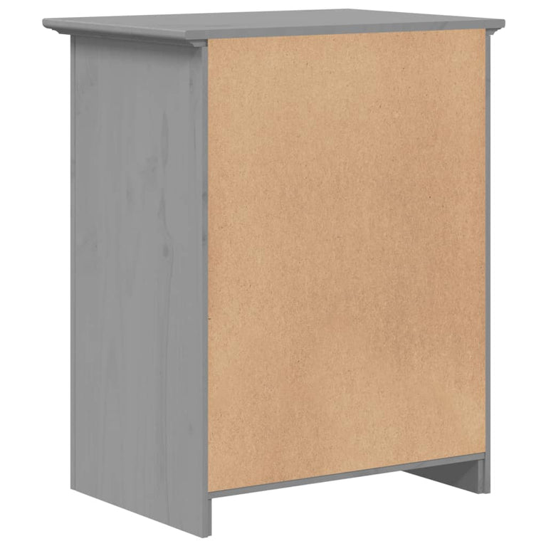 Nachtkastje BODO 53x38,5x66 cm massief grenenhout grijs