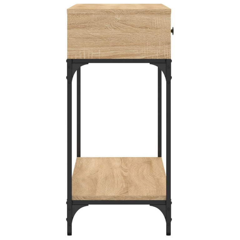 Wandtafel 100x34,5x75 cm bewerkt hout sonoma eikenkleurig