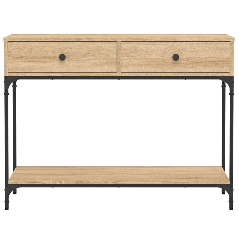 Wandtafel 100x34,5x75 cm bewerkt hout sonoma eikenkleurig
