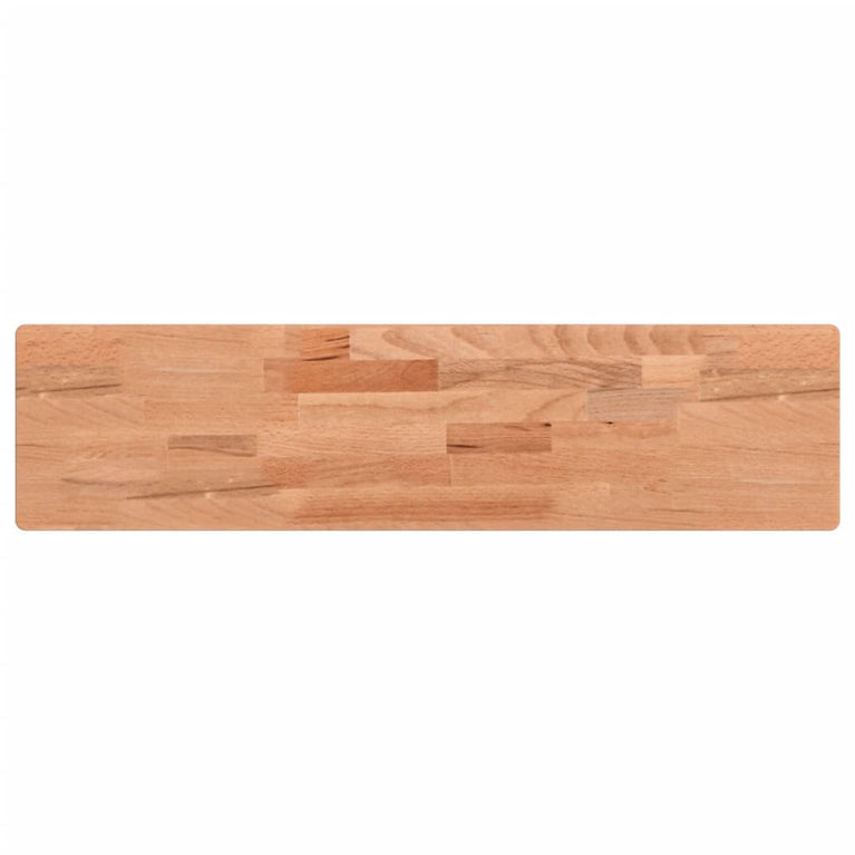 Wandschap 80x20x4 cm massief beukenhout