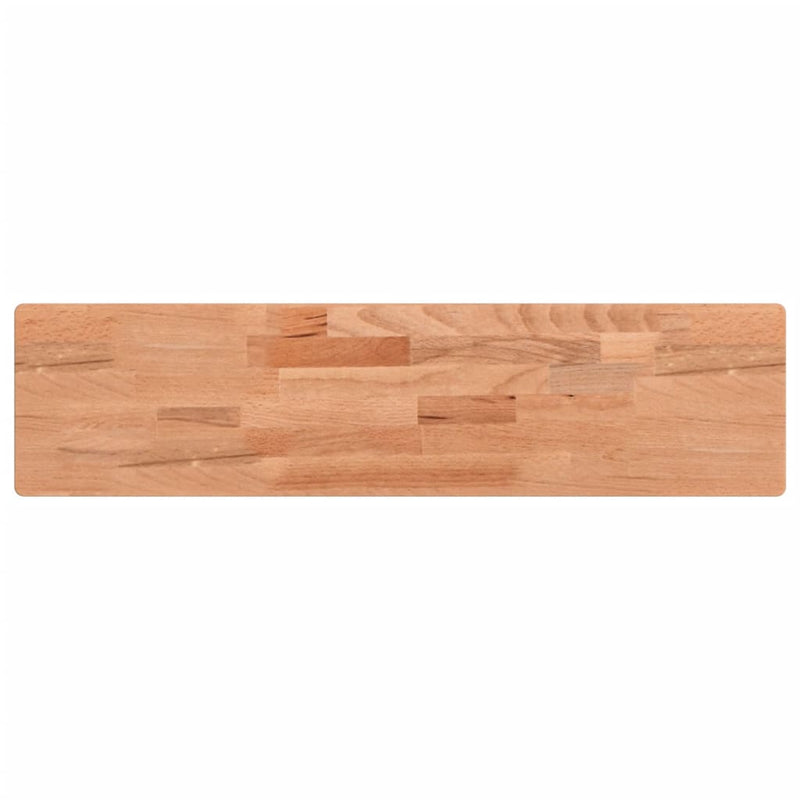 Wandschap 80x20x4 cm massief beukenhout