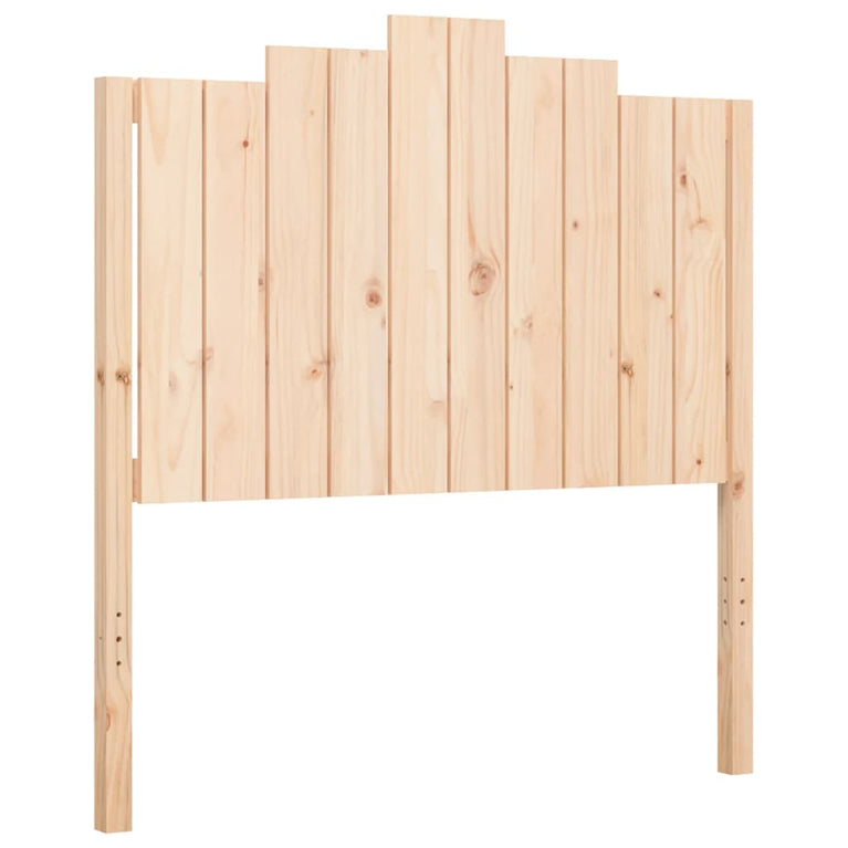 Bedframe met hoofdbord massief hout 100x200 cm