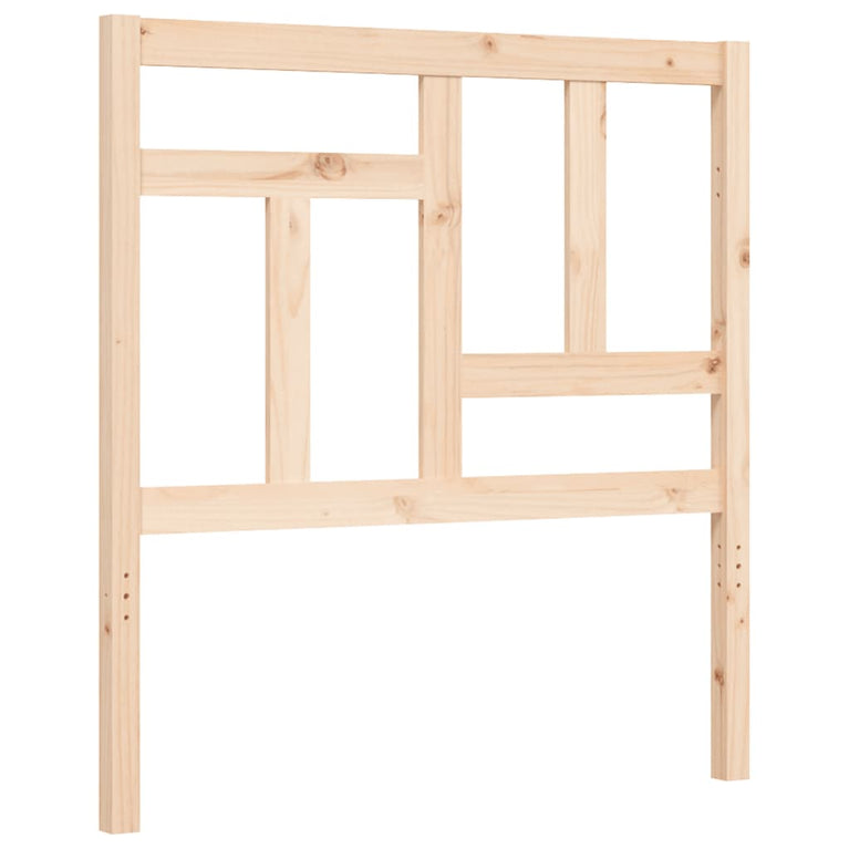 Bedframe met hoofdbord massief hout