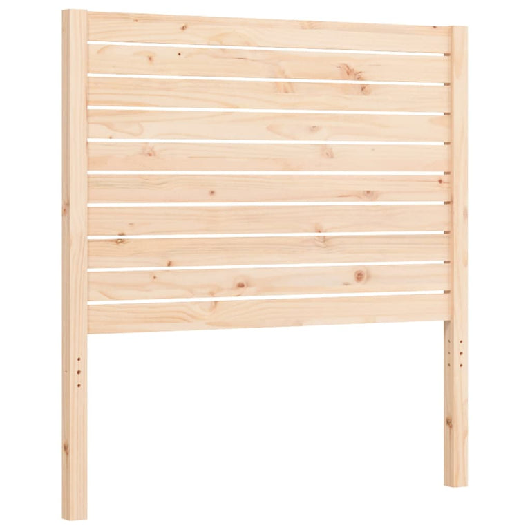 Bedframe met hoofdbord massief hout 100x200 cm