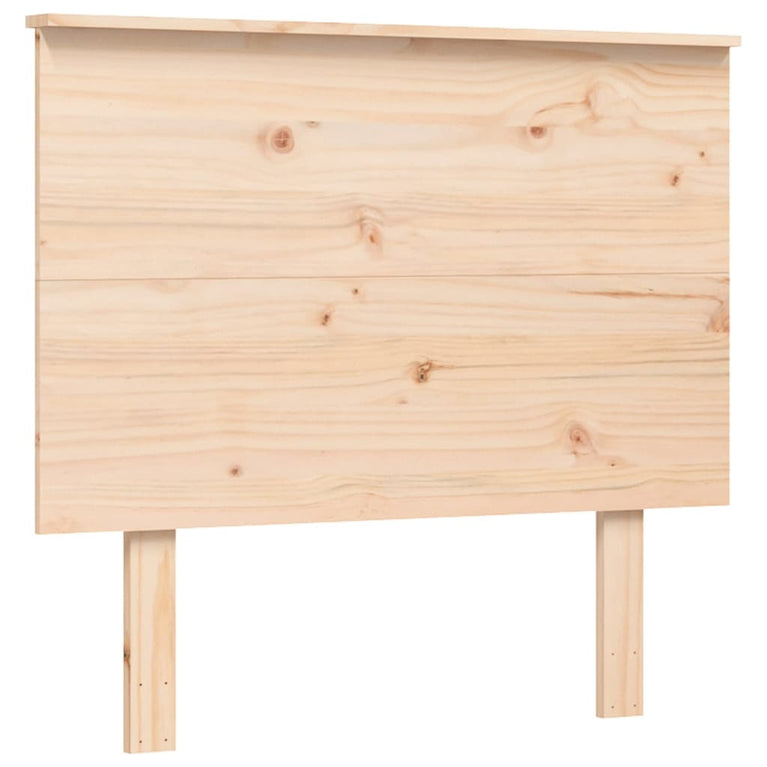 Bedframe met hoofdbord massief hout 100x200 cm