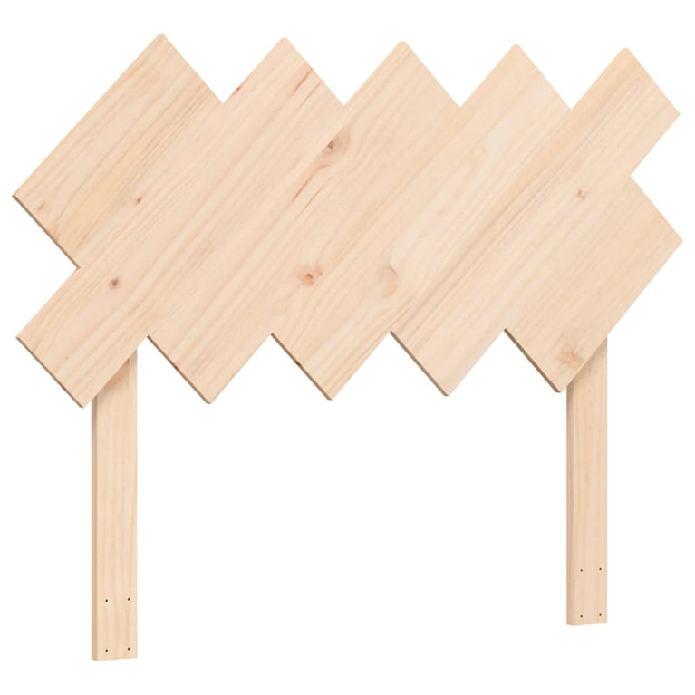 Bedframe met hoofdbord massief hout 100x200 cm