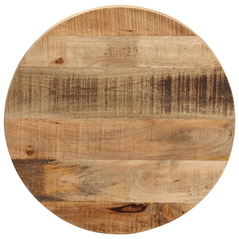 Tafelblad rond Ø 40x2,5 cm massief ruw mangohout