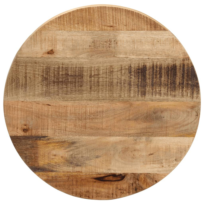 Tafelblad rond Ø 50x3,8 cm massief ruw mangohout