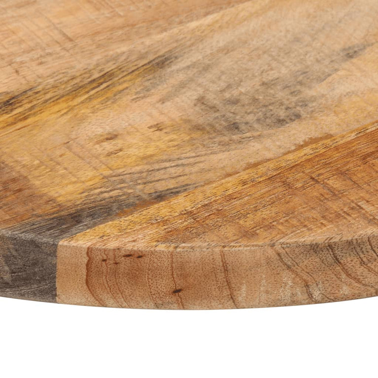 Tafelblad rond Ø 60x3,8 cm massief ruw mangohout