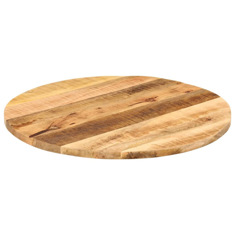 Tafelblad rond Ø 70x1,5 cm massief ruw mangohout