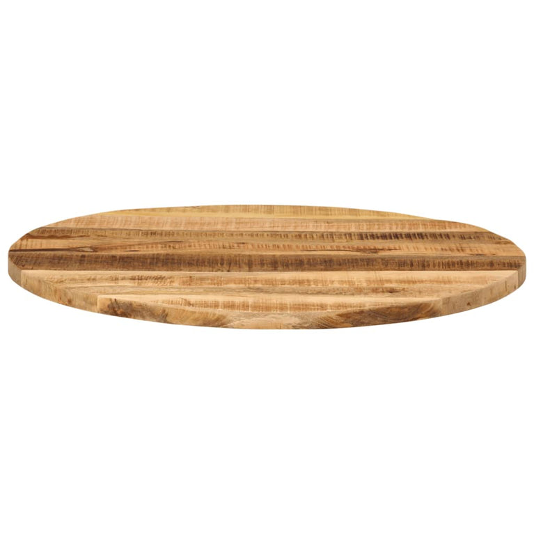 Tafelblad rond Ø 70x1,5 cm massief ruw mangohout