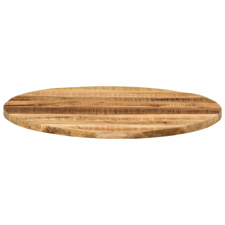 Tafelblad rond Ø 70x2,5 cm massief ruw mangohout