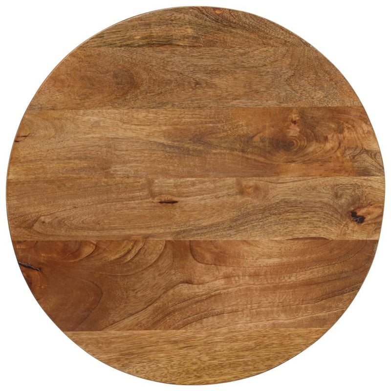 Tafelblad rond Ø 50x2,5 cm massief ruw mangohout