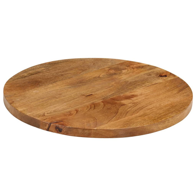 Tafelblad rond Ø 50x2,5 cm massief ruw mangohout