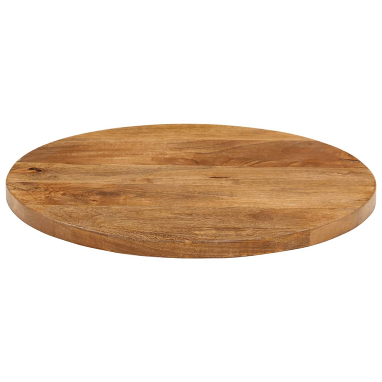 Tafelblad rond Ø 50x2,5 cm massief ruw mangohout