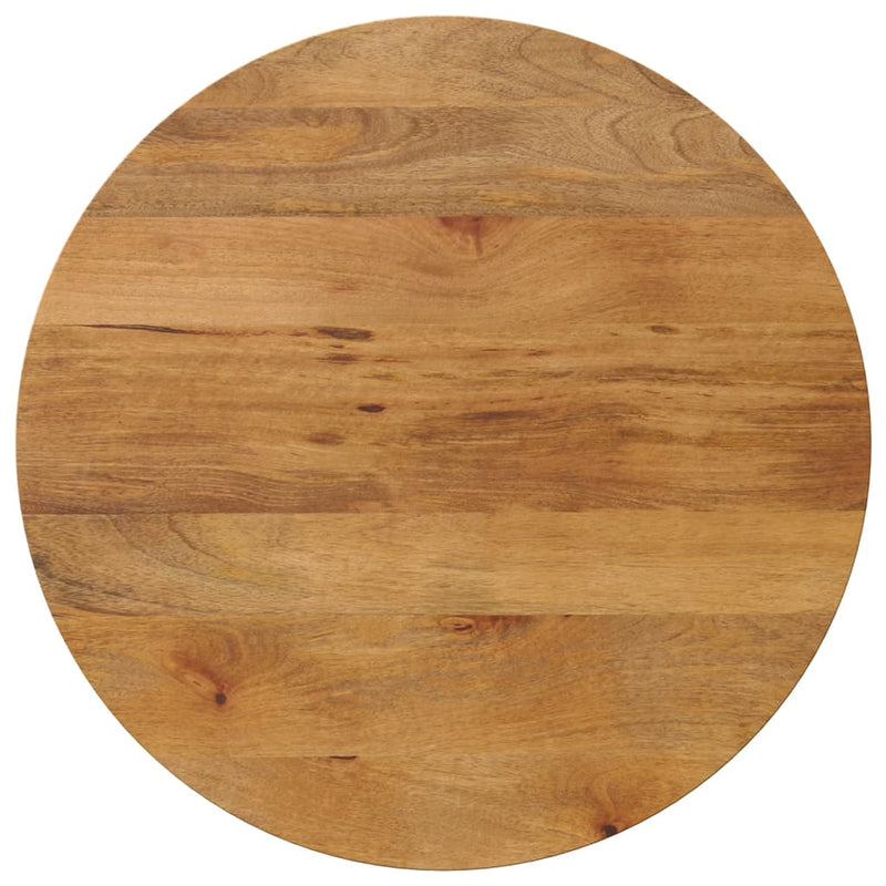 Tafelblad rond Ø 70x2,5 cm massief ruw mangohout