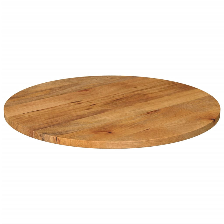 Tafelblad rond Ø 70x2,5 cm massief ruw mangohout