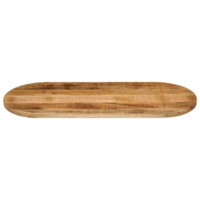 Tafelblad ovaal 110x40x3,8 cm massief ruw mangohout