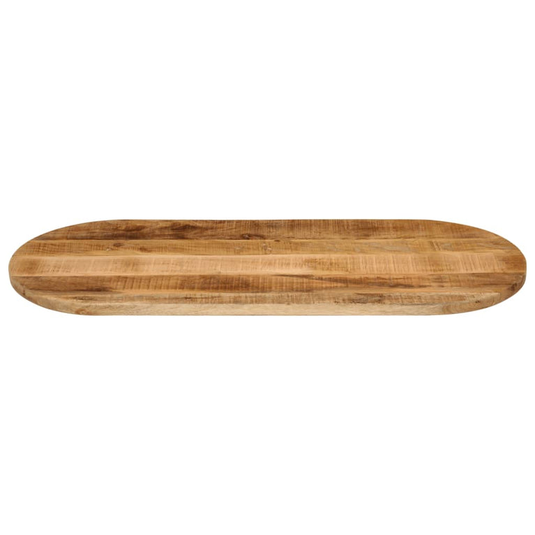 Tafelblad ovaal 110x50x3,8 cm massief ruw mangohout