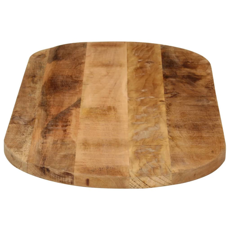 Tafelblad ovaal 110x50x3,8 cm massief ruw mangohout