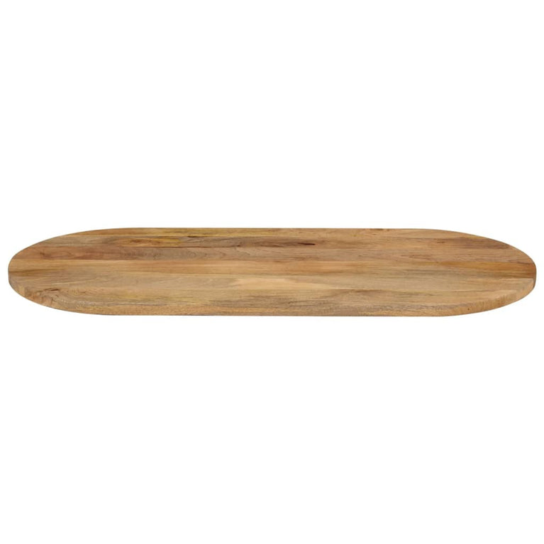 Tafelblad ovaal 100x40x3,8 cm massief mangohout