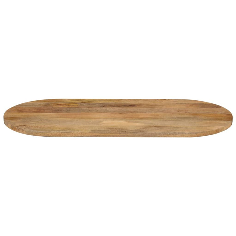 Tafelblad ovaal 110x50x3,8 cm massief mangohout