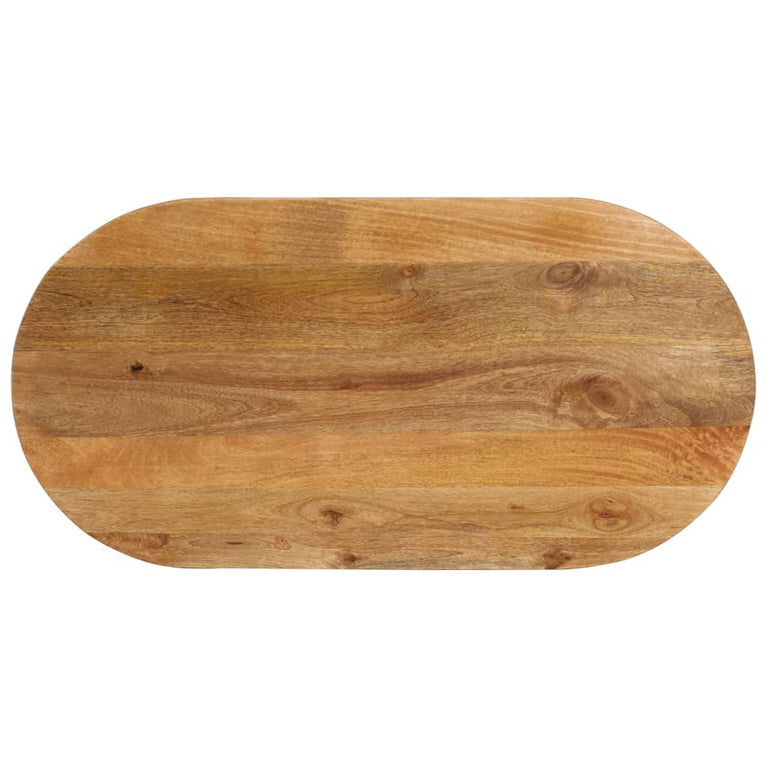 Tafelblad ovaal 110x40x2,5 cm massief mangohout