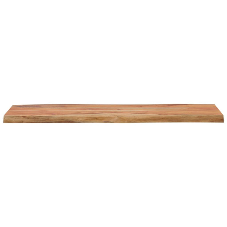 Tafelblad rechthoekig natuurlijke rand 100x40x2,5 cm acaciahout