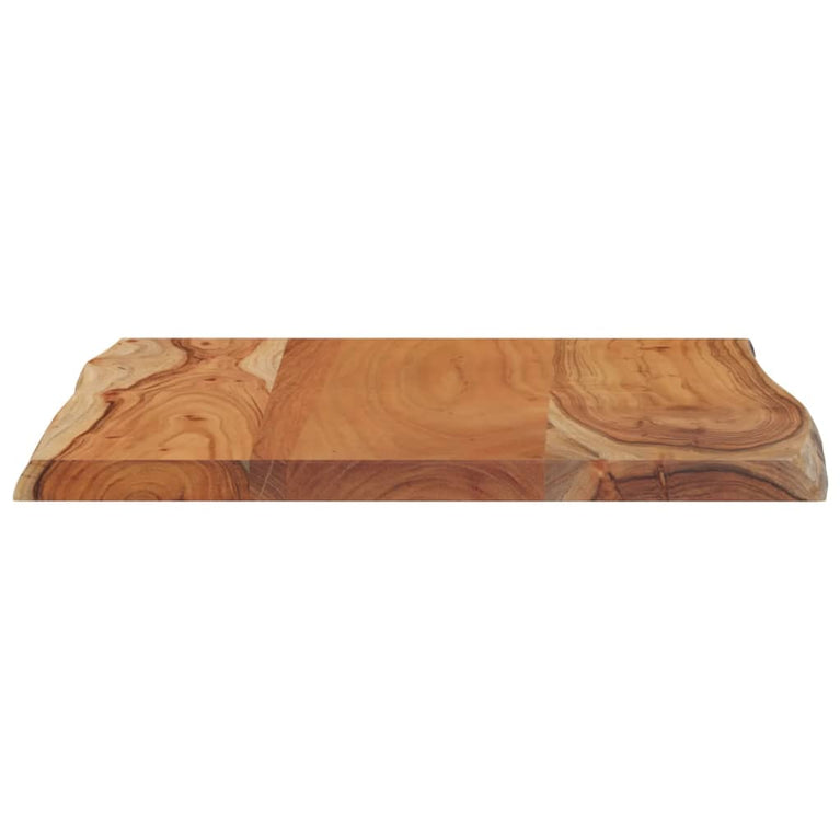 Tafelblad rechthoekig natuurlijke rand 70x60x2,5 cm acaciahout