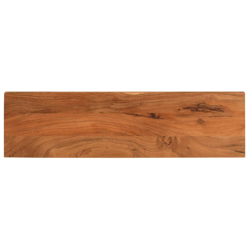 Tafelblad rechthoekig 120x40x2,5 cm massief acaciahout