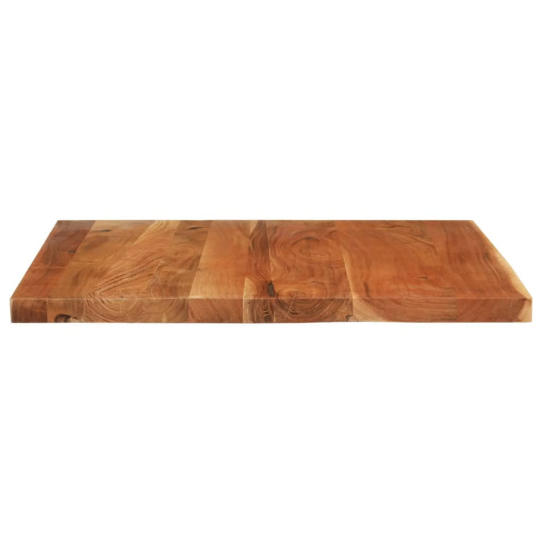 Tafelblad rechthoekig 90x80x2,5 cm massief acaciahout