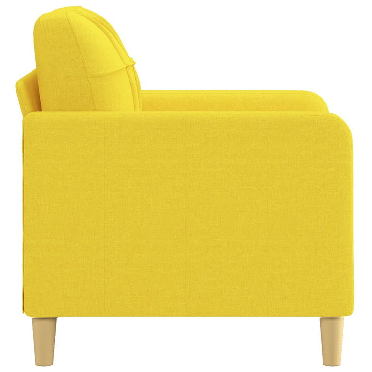 Fauteuil 60 cm stof lichtgeel