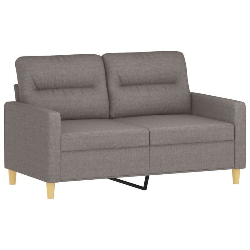 Tweezitsbank 120 cm stof taupe
