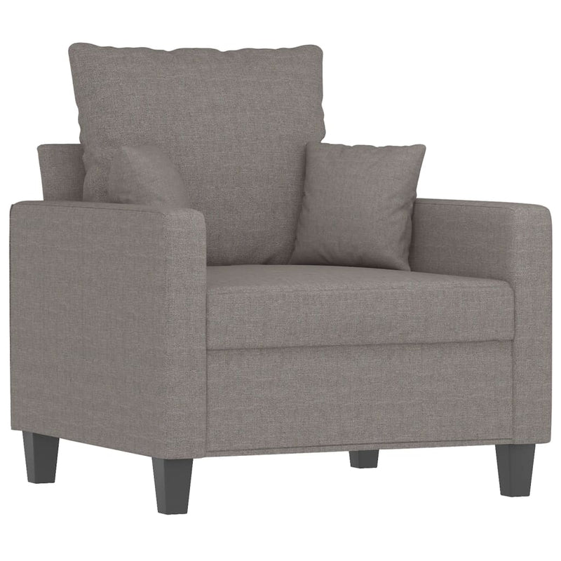 Fauteuil 60 cm stof taupe