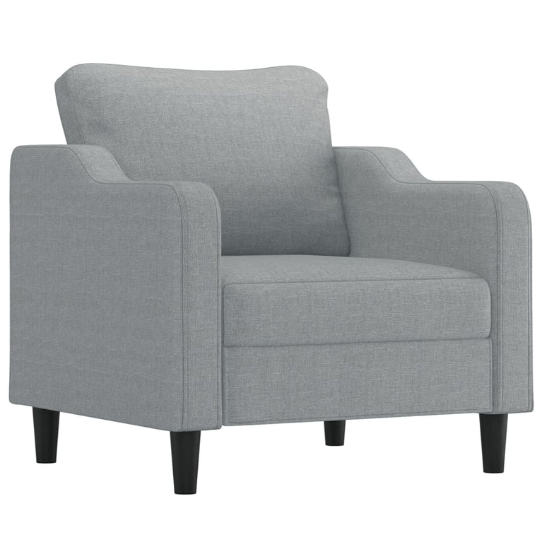 Fauteuil 60 cm stof lichtgrijs