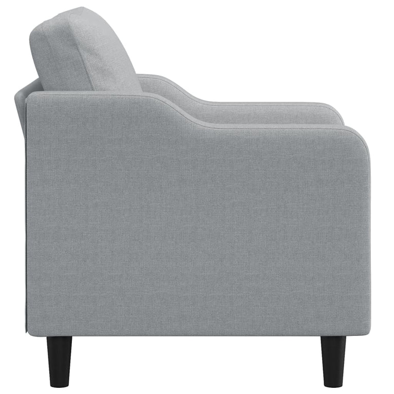 Fauteuil 60 cm stof lichtgrijs