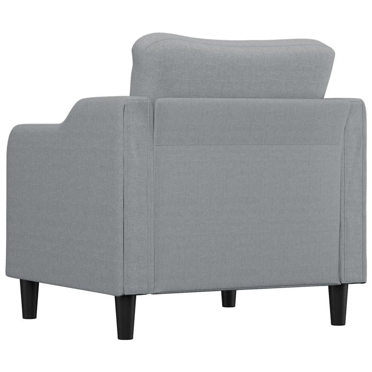 Fauteuil 60 cm stof lichtgrijs