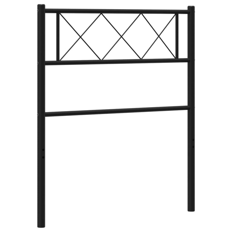 Hoofdbord 90 cm metaal zwart
