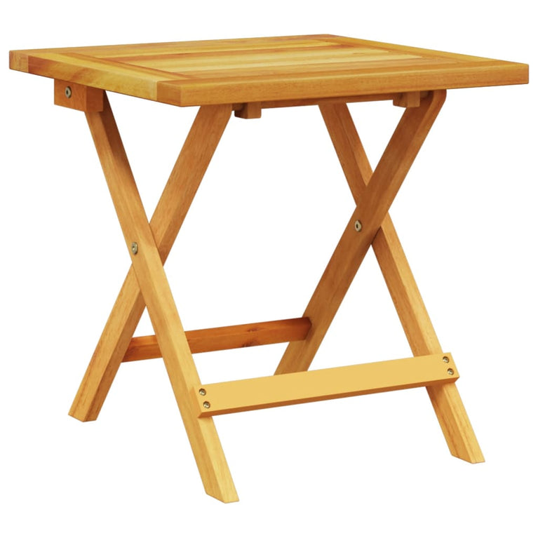 Ligbed met kussen en tafel massief acaciahout