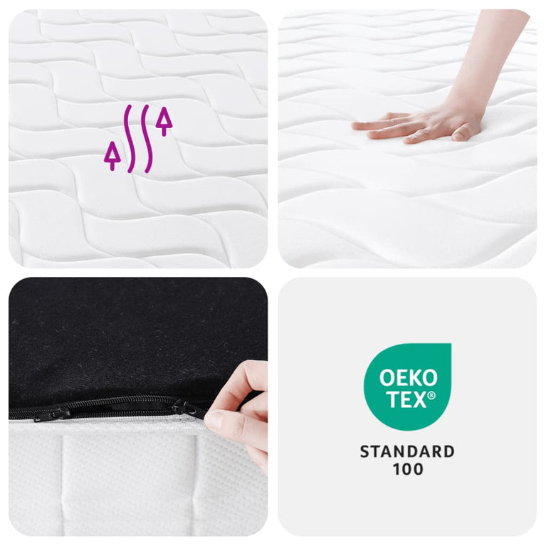 Pocketveringmatras middelhard-hard 180x200 cm